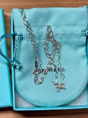 Tiffany & Co. 925 Silver Oval Link 24" Necklace NIB retired
